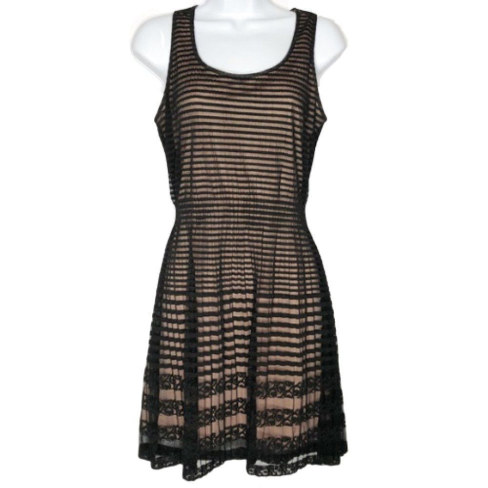 Maison Jules Black Lace Dress Size Small